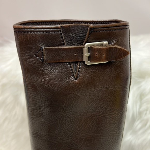 Esprit | 90s Chunky Leather One High Riding Boots 6.5 - Picture 4 of 11